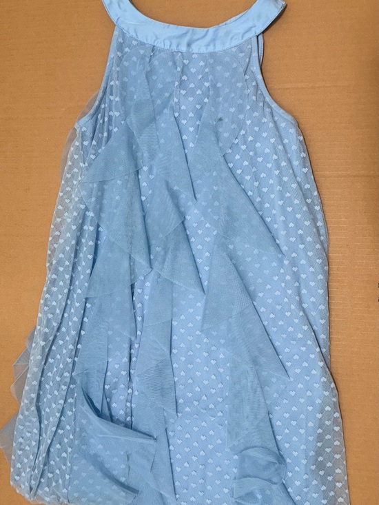 Disney Other - Disney Light Blue Girls' Formal Dress with Ruffle Tulle Overlay